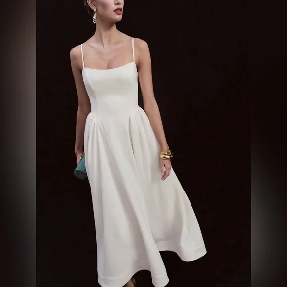 Never Used Reformation Bonie Dress in Fior Di Latte - Picture 3 of 9